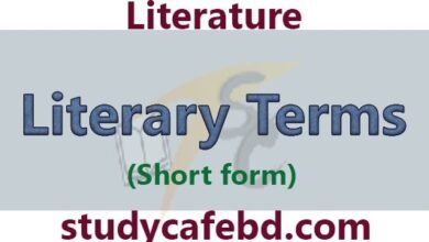 Literary terms is most important for Literature by studycafebd.com