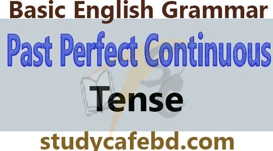 Past perfect Continuous tense