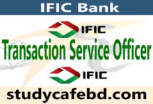 Transaction Service Officer Job circular at IFIC Bank 2022